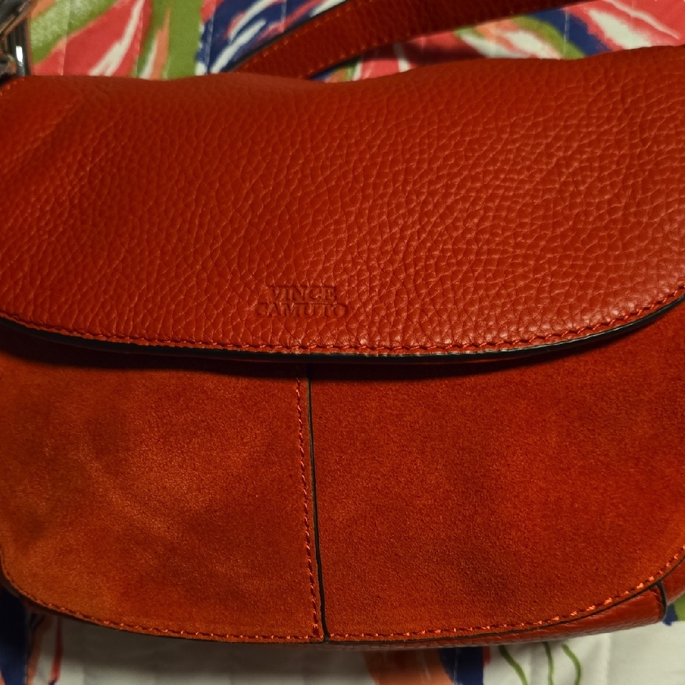 Vince Camuto Vibrant Orangey Red Crossbody Bag
